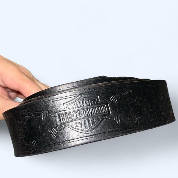 Harley-Davidson Other - Authentic Black Buffalo Hide leather Harley Davidson belt